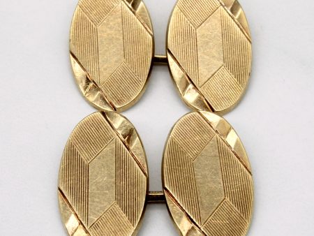 10k Yellow Gold Cufflinks Supply