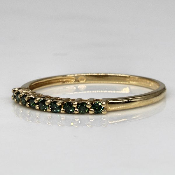 Synthetic Green Sapphire Ring | 0.18ctw | SZ 9 | Online Sale