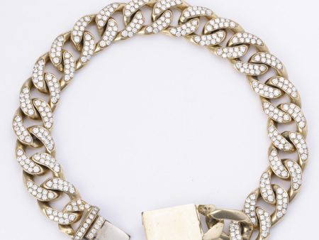 10k Yellow Gold Diamond Bracelet | 8.15ctw | 8.25  Sale