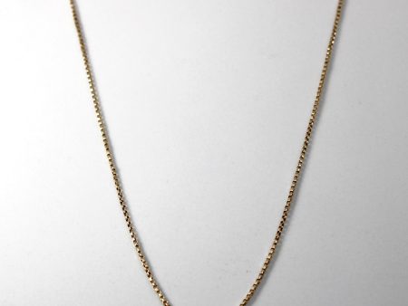 Yellow Gold Box Chain | 24 | Online