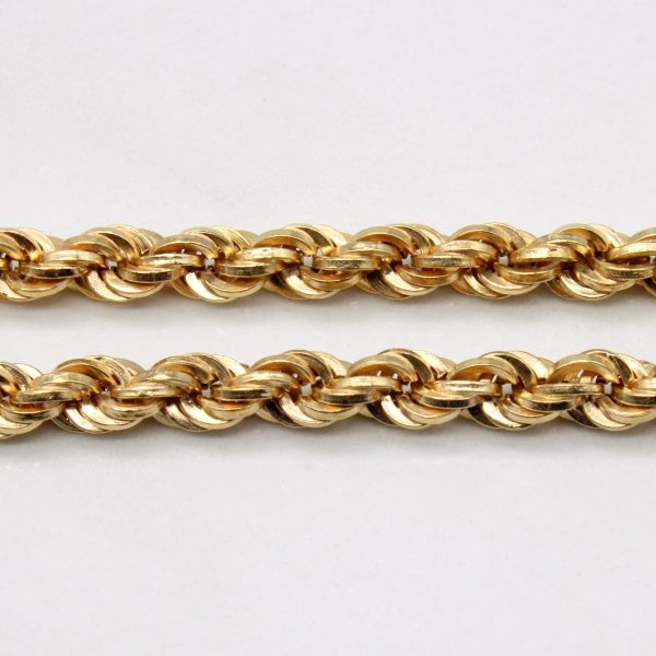 Vintage Italian 18k Yellow Gold Rope Chain | 20  | Online Hot Sale