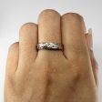 Two Stone Diamond White Gold Ring | 0.10ctw | SZ 7.5 | on Sale