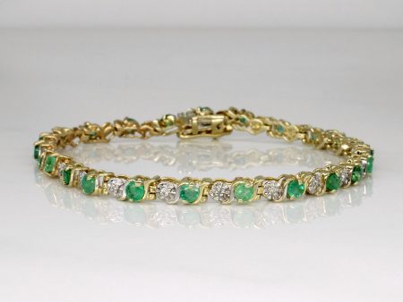 Emerald & Diamond Bracelet | 1.00ctw, 0.10ctw | 7  | Online now