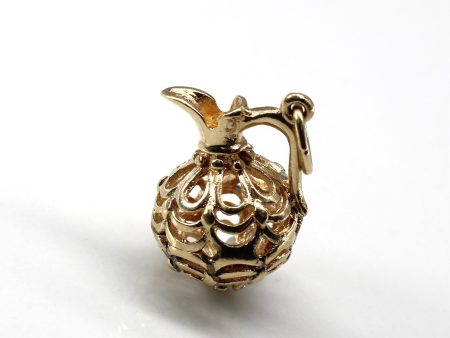 Yellow Gold Pot Pendant Fashion