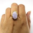 Solitaire Lavender Jadeite Gold Ring | 14.00ct | For Cheap