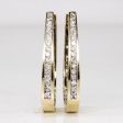 10k Gold Diamond Hoop Earrings | 0.23ctw | For Sale