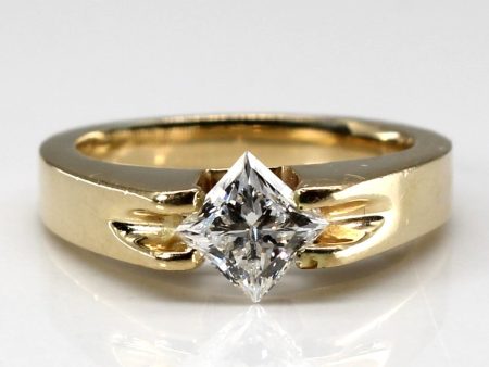 Solitaire Princess Diamond Ring | 0.77ct SI2 F | SZ 5 | For Cheap