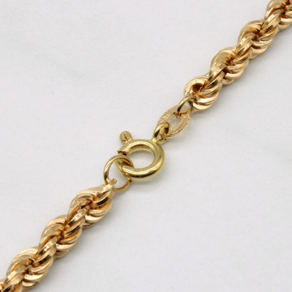 Vintage Italian 18k Yellow Gold Rope Chain | 20  | Online Hot Sale