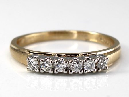 Six Stone Diamond Ring | 0.21ctw | SZ 7 | Online Sale