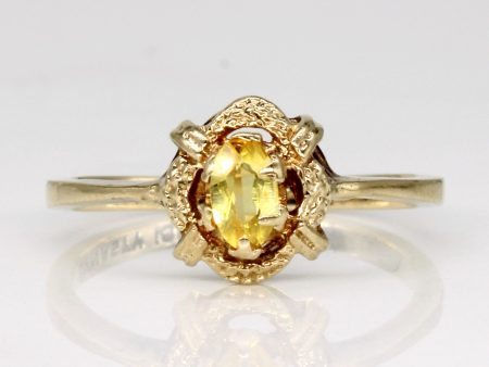 Synthetic Yellow Sapphire Ring | 0.20ct | SZ 6.25 | Online Sale