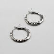 White Gold Hoop Earrings Hot on Sale