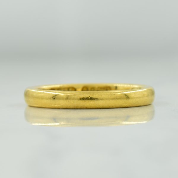 Victorian 1912 18k Yellow Gold Band | SZ 7.5 | Discount