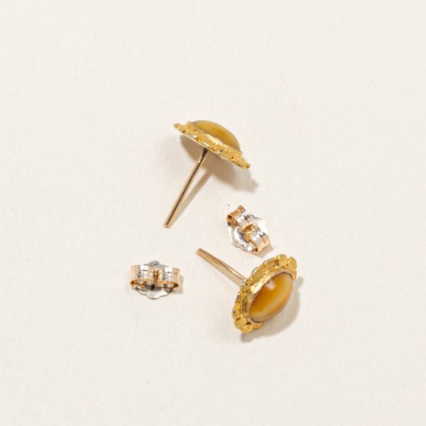 Tiger s Eye Earrings | 0.80ctw | Hot on Sale