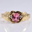 Tourmaline and Diamond Ring | 0.04 ctw SZ 9.25 | For Cheap