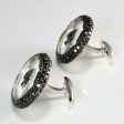 Unique Black Diamond Ace Cufflinks | 3.72 ctw | Sale