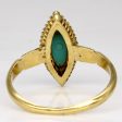 Vintage Turquoise & Diamond Halo Ring | 0.40ct, 0.18ctw | SZ 7.25 | For Sale