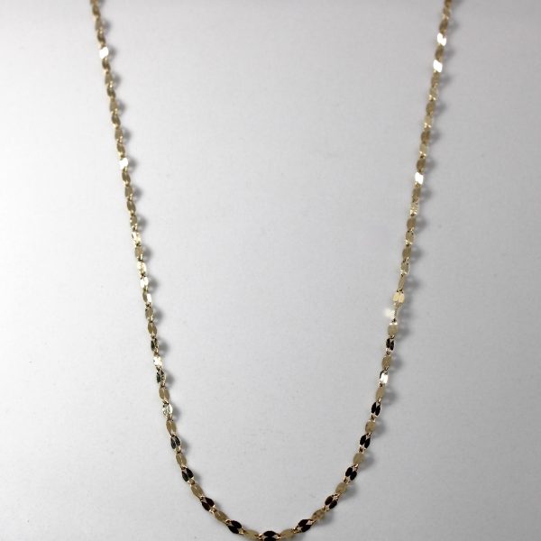 Textured Yellow Gold Necklace | 20 | For Discount