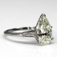 Three Stone Diamond Engagement Ring | 3.24ctw VS2 L | SZ 7.25 | Fashion