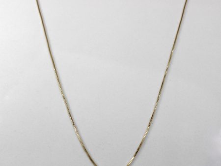 Yellow Gold Thin Box Chain | 22 | Online Hot Sale