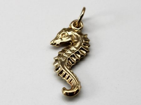 Yellow Gold Sea Horse Pendnat Online