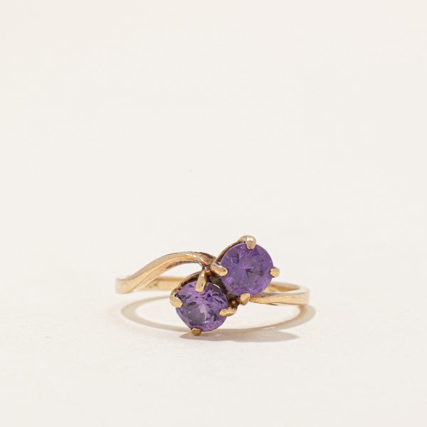 Synthetic Colour Changing Sapphire Bypass Ring | 0.90ctw | SZ 6 | Online