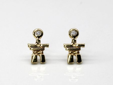 Textured Diamond Stud Earrings | 0.04ctw | Supply