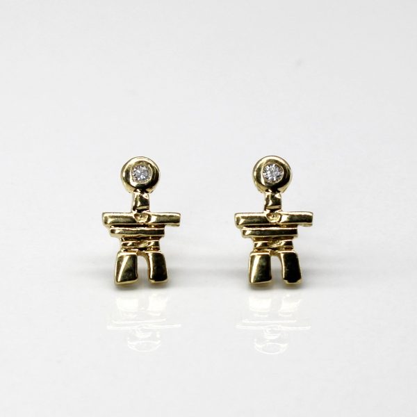 Textured Diamond Stud Earrings | 0.04ctw | Supply