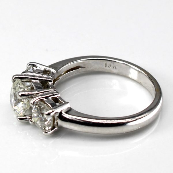 Three Stone Diamond Ring | 1.71ctw I2 J | SZ 6 | Online Sale