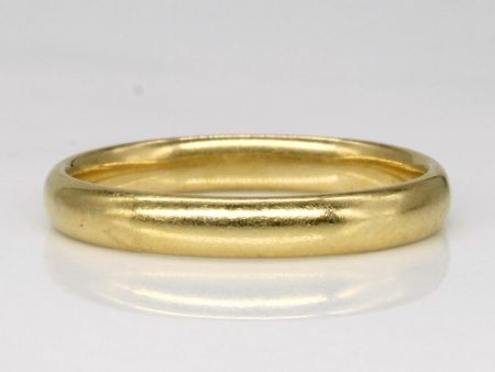 Vintage Canadian 18k Yellow Gold Band | SZ 6.5 | Discount