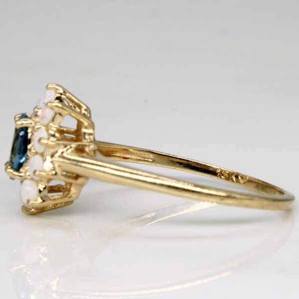 Topaz & Opal Ring | 0.50ct, 0.20ctw | SZ 7.75 | For Sale