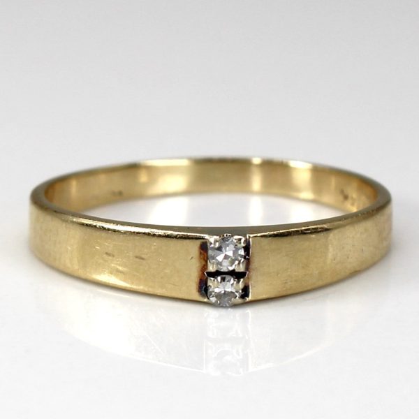 Two Stone Diamond Ring | 0.04ctw | SZ 7.25 | For Sale