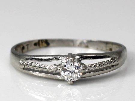 Solitaire Diamond Ring | 0.12ct | SZ 5.75 | Online