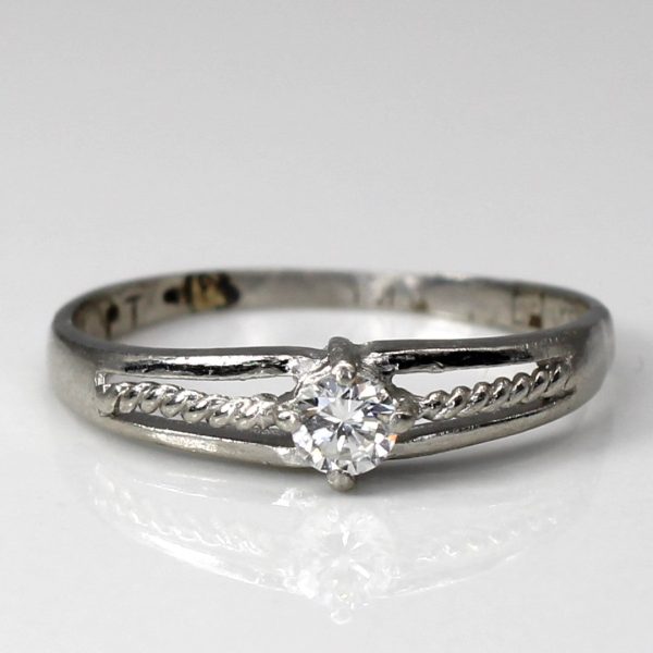 Solitaire Diamond Ring | 0.12ct | SZ 5.75 | Online