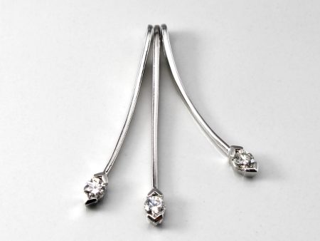 Triple String Semi Bezel Diamond Pendant | 0.30ctw | For Cheap