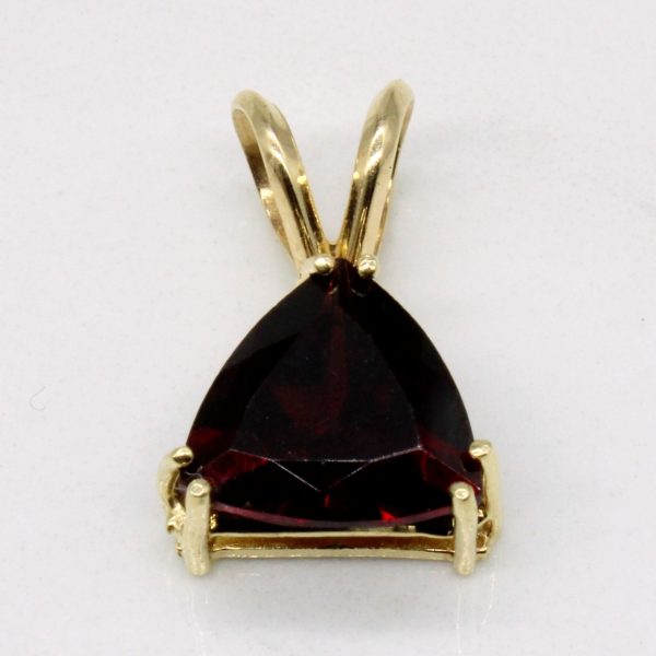 Trilliant Cut Garnet Pendant | 3.00ct | For Discount