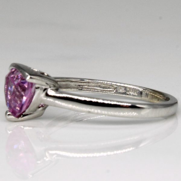 Synthetic Pink Sapphire Ring | 1.00ct | SZ 5.25 | Online now