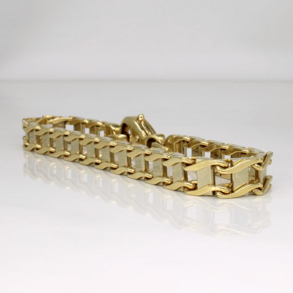 14k Two Tone Gold Bracelet | 8.25  | Online now