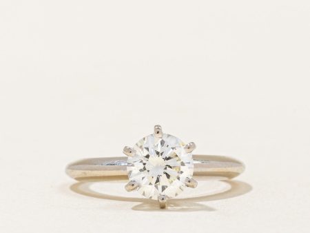 Solitaire Six Prong Diamond Engagement Ring | 1.04ct SI2 I | SZ 4.25 | Online Hot Sale