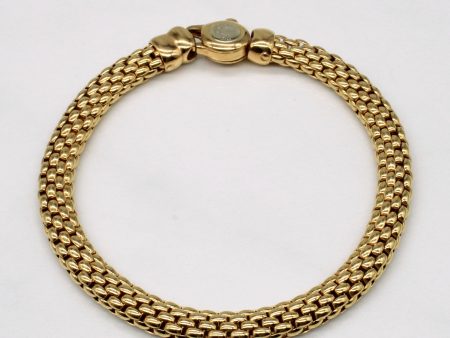 Italian 18k Two Tone Gold Bracelet | 7.5  | For Discount