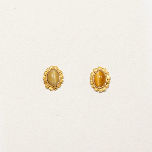 Tiger s Eye Earrings | 0.80ctw | Hot on Sale