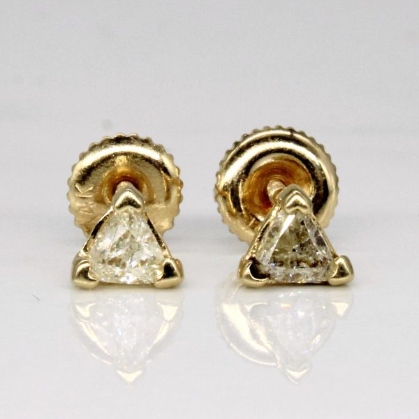 Triangle Cut Diamond Earrings | 0.42ctw | For Discount