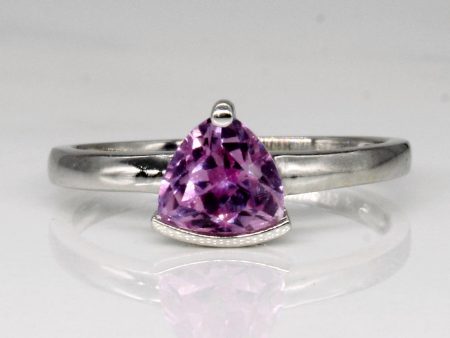 Synthetic Pink Sapphire Ring | 1.00ct | SZ 5.25 | Online now