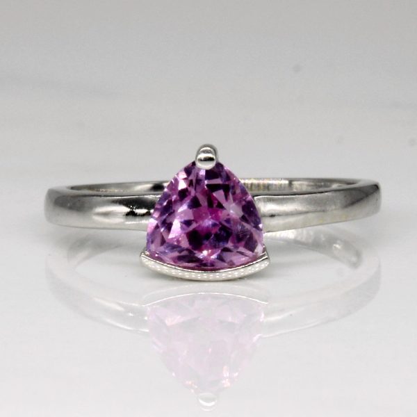 Synthetic Pink Sapphire Ring | 1.00ct | SZ 5.25 | Online now