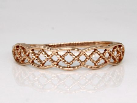 10k Tri Tone Gold Lattice Ring | SZ 7.25 | For Discount