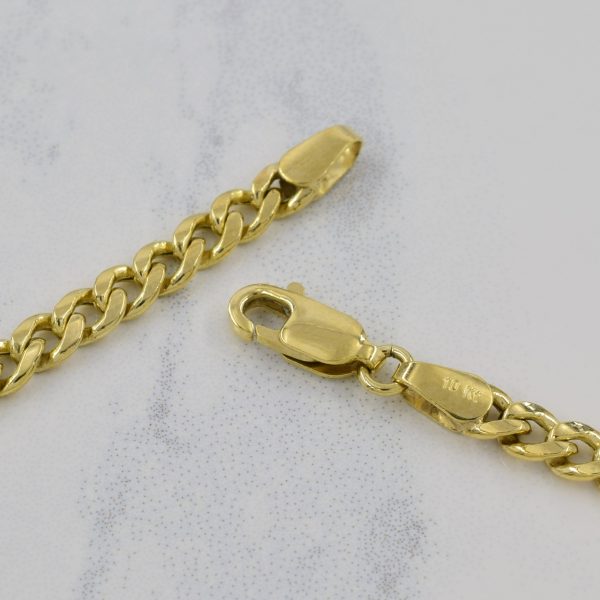 10k Yellow Gold Cuban Link Chain | 24.5  | For Discount