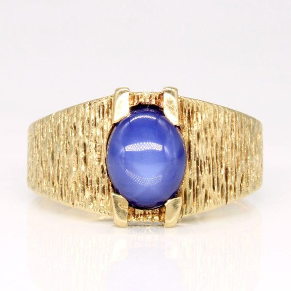 Synthetic Star Sapphire Cocktail Ring | 2.60ct | SZ 10 | Hot on Sale