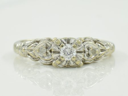 Three Stone Diamond Ring | 0.10ctw | SZ 5.5 | Sale