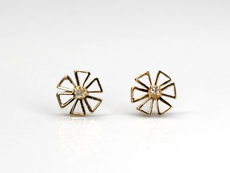 Textured Diamond Studs | 0.02ctw | Online Hot Sale