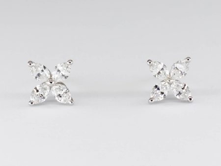 Tiffany & Co.  Victoria Diamond Earrrings in Platinum | 0.64ctw | For Sale