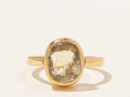 Yellow Sapphire Cocktail Ring | 5.80ct | SZ 6.5 | Discount